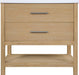 Meridian Furniture - Oakwell 36" Natural Engineered Stone And Solid Wood Bathroom Vanity - 679Natural-36 - GreatFurnitureDeal