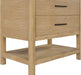 Meridian Furniture - Oakwell 36" Natural Engineered Stone And Solid Wood Bathroom Vanity - 679Natural-36 - GreatFurnitureDeal