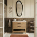 Meridian Furniture - Oakwell 36" Natural Engineered Stone And Solid Wood Bathroom Vanity - 679Natural-36 - GreatFurnitureDeal