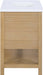 Meridian Furniture - Oakwell 36" Natural Engineered Stone And Solid Wood Bathroom Vanity - 679Natural-36 - GreatFurnitureDeal