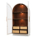 Bramble - Vannes Display Cabinet in White Harvest w/ Straw Wash Interior & 3 LED - 68055WHD-STWRWWS-- - GreatFurnitureDeal