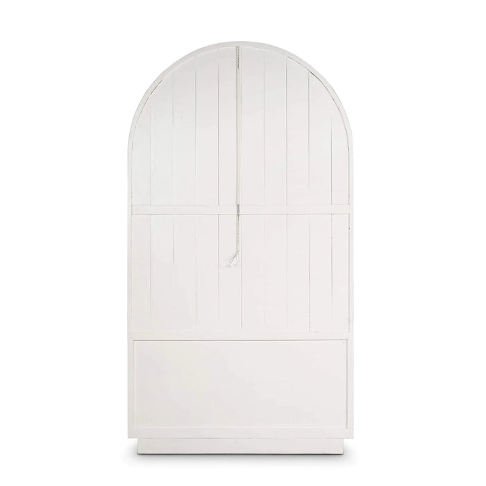 Bramble - Vannes Display Cabinet in White Harvest w/ Straw Wash Interior & 3 LED - 68055WHD-STWRWWS-- - GreatFurnitureDeal