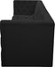 Meridian Furniture - Tuft 128" Black Velvet Upholstered 4pc. Sofa - 680Black-S128 - GreatFurnitureDeal