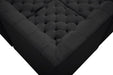 Meridian Furniture - Tuft 99" Black Velvet Upholstered 4pc. Sectional - 680Black-Sec4A - GreatFurnitureDeal