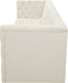 Meridian Furniture - Tuft 128" Cream Velvet Upholstered 4pc. Sofa - 680Cream-S128 - GreatFurnitureDeal
