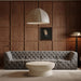 Meridian Furniture - Tuft 128" Grey Velvet Upholstered 4pc. Sofa - 680Grey-S128 - GreatFurnitureDeal