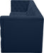 Meridian Furniture - Tuft 128" Navy Velvet Upholstered 4pc. Sofa - 680Navy-S128 - GreatFurnitureDeal