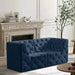 Meridian Furniture - Tuft 70" Navy Velvet Upholstered 2pc. Loveseat - 680Navy-S70 - GreatFurnitureDeal