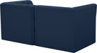 Meridian Furniture - Tuft 70" Navy Velvet Upholstered 2pc. Loveseat - 680Navy-S70 - GreatFurnitureDeal