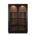 Bramble - Vannes 2 Door Display Cabinet w/ Glass Shelves and LED lights - BR-68193 - GreatFurnitureDeal