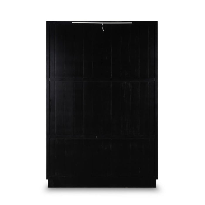 Bramble - Vannes 2 Door Display Cabinet w/ Glass Shelves and LED lights - BR-68193 - GreatFurnitureDeal