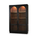 Bramble - Vannes 2 Door Display Cabinet w/ Glass Shelves and LED lights - BR-68193 - GreatFurnitureDeal