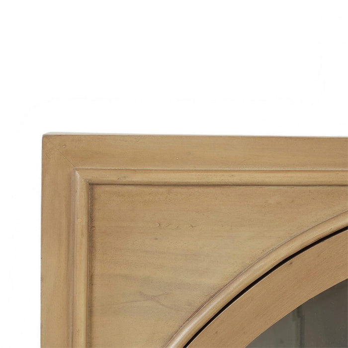 Bramble - Vannes 4 Door Sideboard in Fruitwood w/ Glass Shelves & LED lights - 68199FRW-----