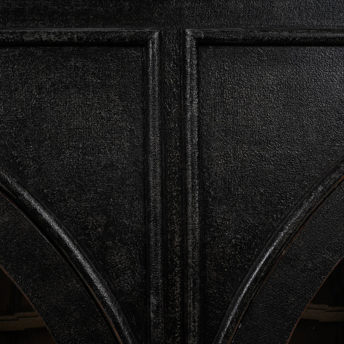 Bramble - Vannes 4 Door Sideboard w/ Glass Shelves and LED lights - BR-68199 - GreatFurnitureDeal