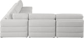 Meridian Furniture - Beckham 114" Beige Linen Textured Fabric Upholstered 5pc. Sectional - 681Beige-Sec5C - GreatFurnitureDeal
