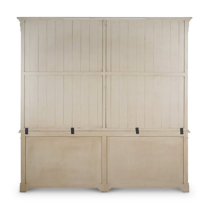 Bramble - Fiona 2 Piece Display Cabinet w/ Glass Shelves and LED Lights - BR-68209 - GreatFurnitureDeal