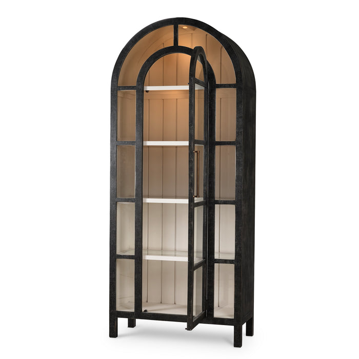 Bramble - Vannes Display Cabinet w/ Glass Shelves and LED Lights - BR-68221 - GreatFurnitureDeal