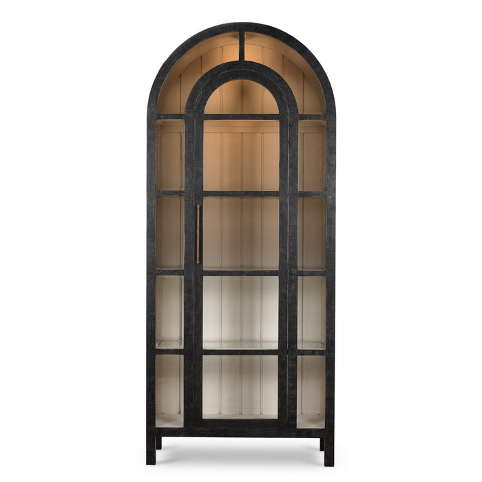 Bramble - Vannes Display Cabinet w/ Glass Shelves and LED Lights - BR-68221 - GreatFurnitureDeal