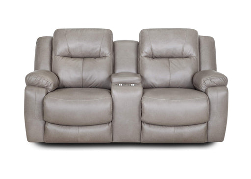 Franklin Furniture - 682 Culver Power Reclining Console Loveseat w/ Power Headrest, Storage, Cupholders & USB in Rogue Sterling - 68235-STERLING - GreatFurnitureDeal