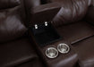 Franklin Furniture - 682 Culver Power Reclining Console Loveseat w/ Power Headrest, Storage, Cupholders & USB in Rogue Espresso - 68235-ESPRESSO - GreatFurnitureDeal
