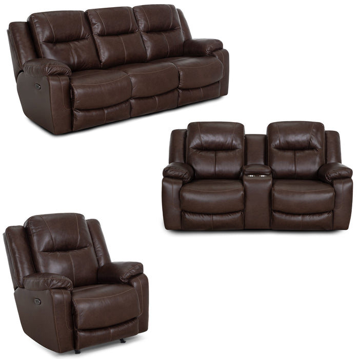 Franklin Furniture - 682 Culver 3 Piece Power Reclining Sofa Set in Rogue Espresso - 68247-68235-6582-ESPRESSO