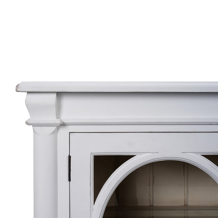 Bramble - Fiona 4 Door Buffet w/ Glass Shelves and LED Lights - BR-68259 - GreatFurnitureDeal