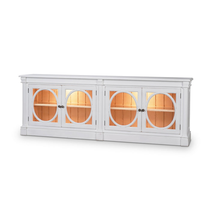 Bramble - Fiona 4 Door Buffet w/ Glass Shelves and LED Lights - BR-68259 - GreatFurnitureDeal