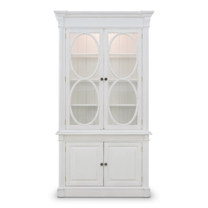 Bramble - Fiona 4 Door Display Cabinet w/ Glass Shelves and LED Lights - BR-68260 - GreatFurnitureDeal