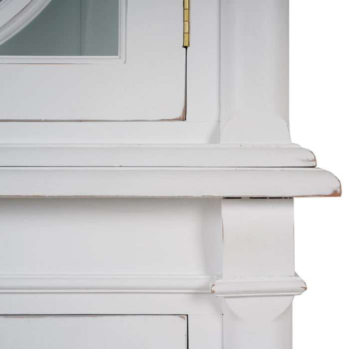 Bramble - Fiona 4 Door Display Cabinet w/ Glass Shelves and LED Lights - BR-68260 - GreatFurnitureDeal