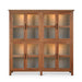 Bramble - Madrone 8 Door Display Cabinet w/ 4 LED Lights - BR-68279 - GreatFurnitureDeal