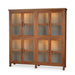 Bramble - Madrone 8 Door Display Cabinet w/ 4 LED Lights - BR-68279 - GreatFurnitureDeal