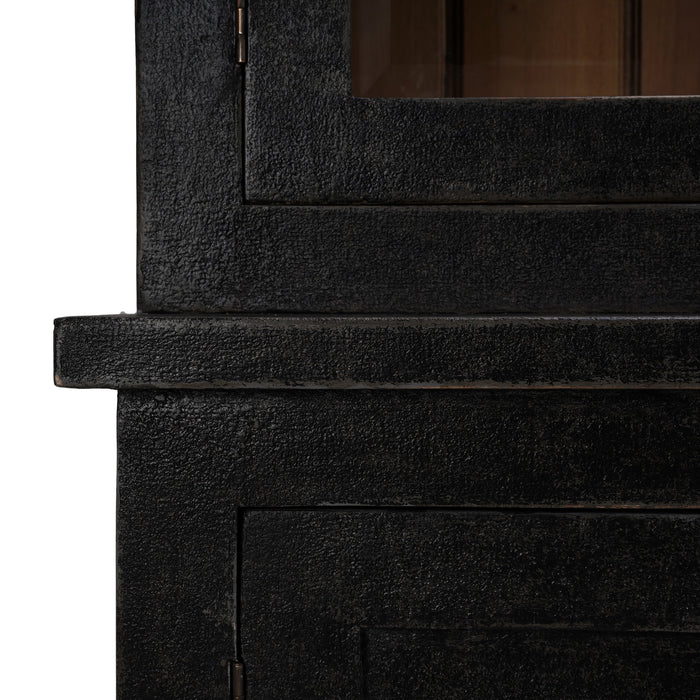 Bramble - Madrone 12 Door Display Cabinet w/ Glass Shelves and LED Lights - BR-68282 - GreatFurnitureDeal