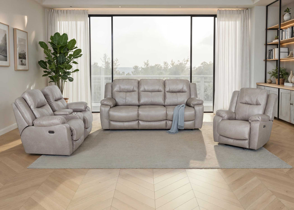 Franklin Furniture - 682 Culver 2 Piece Power Reclining Sofa Set in Rogue Sterling - 68247-68235-STERLING