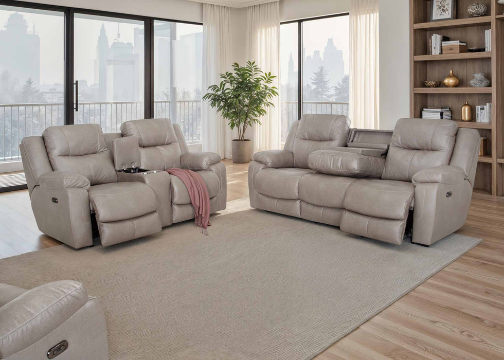 Franklin Furniture - 682 Culver 2 Piece Power Reclining Sofa Set in Rogue Sterling - 68247-68235-STERLING