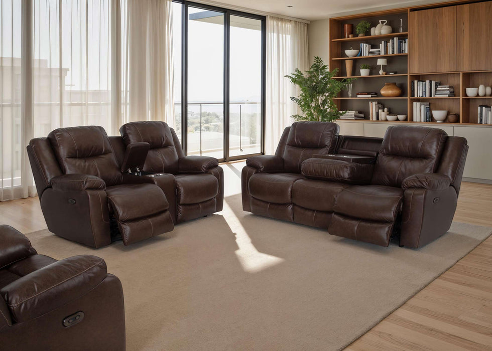 Franklin Furniture - 682 Culver 3 Piece Power Reclining Sofa Set in Rogue Espresso - 68247-68235-6582-ESPRESSO