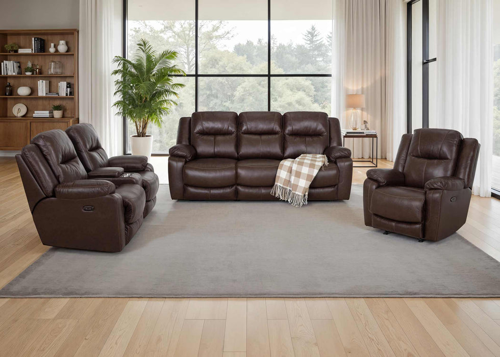 Franklin Furniture - 682 Culver 3 Piece Power Reclining Sofa Set in Rogue Espresso - 68247-68235-6582-ESPRESSO