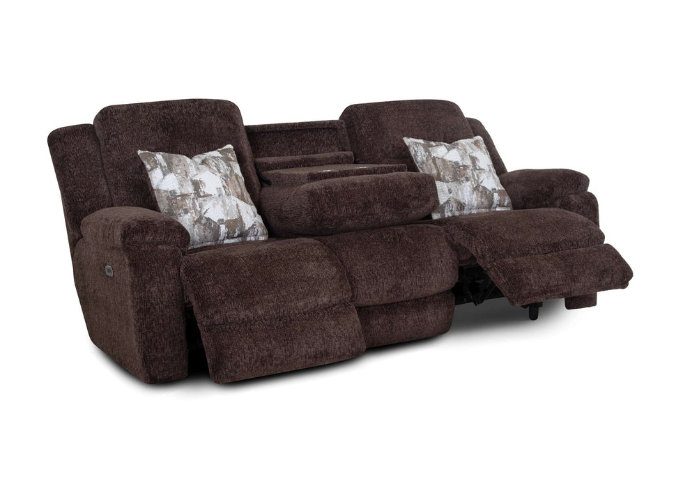 Franklin Furniture - 683 Heston 3 Piece Power Reclining Sofa Set in Frenzy Chocolate - 68347-68335-6583-CHO