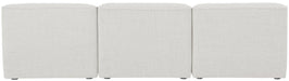 Meridian Furniture - Miramar 99" Cream Linen Textured Fabric Upholstered 3pc. Armless Sofa - 683Cream-S99 - GreatFurnitureDeal