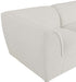 Meridian Furniture - Miramar 142" Cream Linen Textured Fabric Upholstered 6pc. Sectional - 683Cream-Sec6A - GreatFurnitureDeal