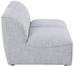 Meridian Furniture - Miramar 66" Grey Linen Textured Fabric Upholstered 2pc. Armless Loveseat - 683Grey-S66 - GreatFurnitureDeal
