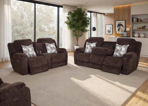 Franklin Furniture - 683 Heston 3 Piece Power Reclining Sofa Set in Frenzy Chocolate - 68347-68335-6583-CHO - GreatFurnitureDeal