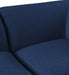 Meridian Furniture - Miramar 99" Navy Linen Textured Fabric Upholstered 3pc. Armless Sofa - 683Navy-S99 - GreatFurnitureDeal