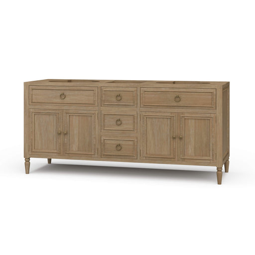 Bramble - Cholet Double Vanity w/o Sink & Marble top - BR-68593 - GreatFurnitureDeal