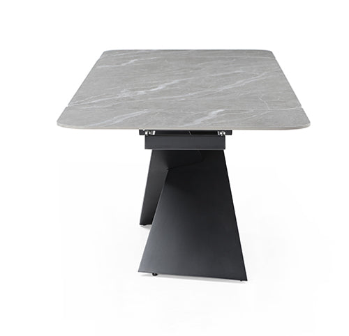 ESF Furniture - 9422 - 7 Piece Dining Table Set in Dark Grey - 9422TABLE-7SET - GreatFurnitureDeal