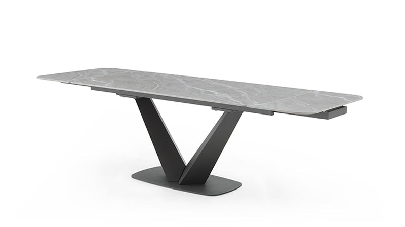 ESF Furniture - Cloud 7 Piece Dining Table Set in Light Grey - CLOUDTABLE-7SET - GreatFurnitureDeal