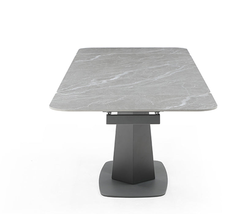 ESF Furniture - Cloud Dining Table Two 16'' Extensions in Light Grey - CLOUDTABLE - GreatFurnitureDeal