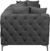 Meridian Furniture - Tremblay 109" Grey Velvet Upholstered 3pc. Sofa - 686Grey-S108 - GreatFurnitureDeal