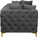 Meridian Furniture - Tremblay 79" Grey Velvet Upholstered 2pc. Sofa - 686Grey-S78 - GreatFurnitureDeal