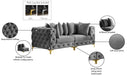 Meridian Furniture - Tremblay 79" Grey Velvet Upholstered 2pc. Sofa - 686Grey-S78 - GreatFurnitureDeal