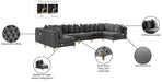 Meridian Furniture - Tremblay 169" Grey Velvet Upholstered 7pc. Sectional - 686Grey-Sec7A - GreatFurnitureDeal